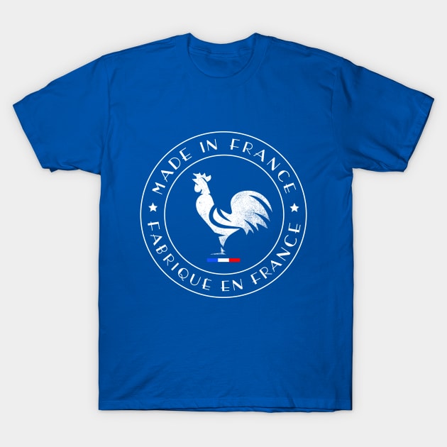 MADE IN FRANCE Gallic Rooster Two Stars T-Shirt by French Salsa